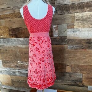 Athleta Vyasa Pink Burnout Sleeveless Tie Back Tank Dress
Sz M